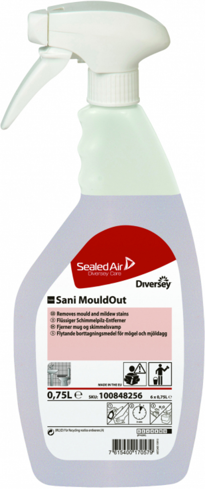 Taski Sani MouldOut 750ml i gruppen Stdutrustning / Stdkem & Golvvrd / Sanitetsrent & Kalkbort hos Stdbutiken (30061-1)